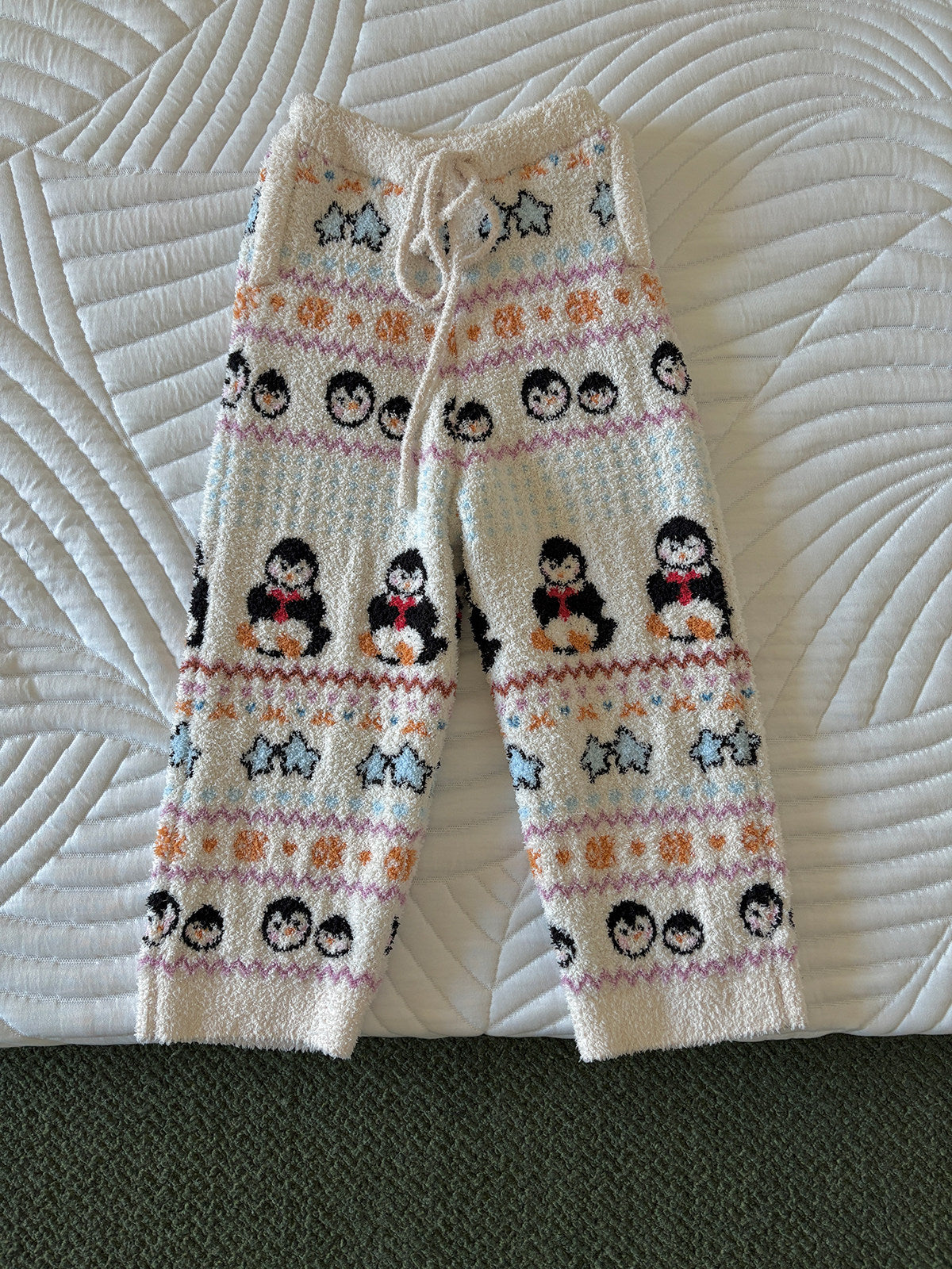 長袖パジャマ Penguin pants / 110cm yummy&rocky | Penguin Pony Jacquard Soft Loungewear ジャガード ルームウェア セットアップ【mh0020049】