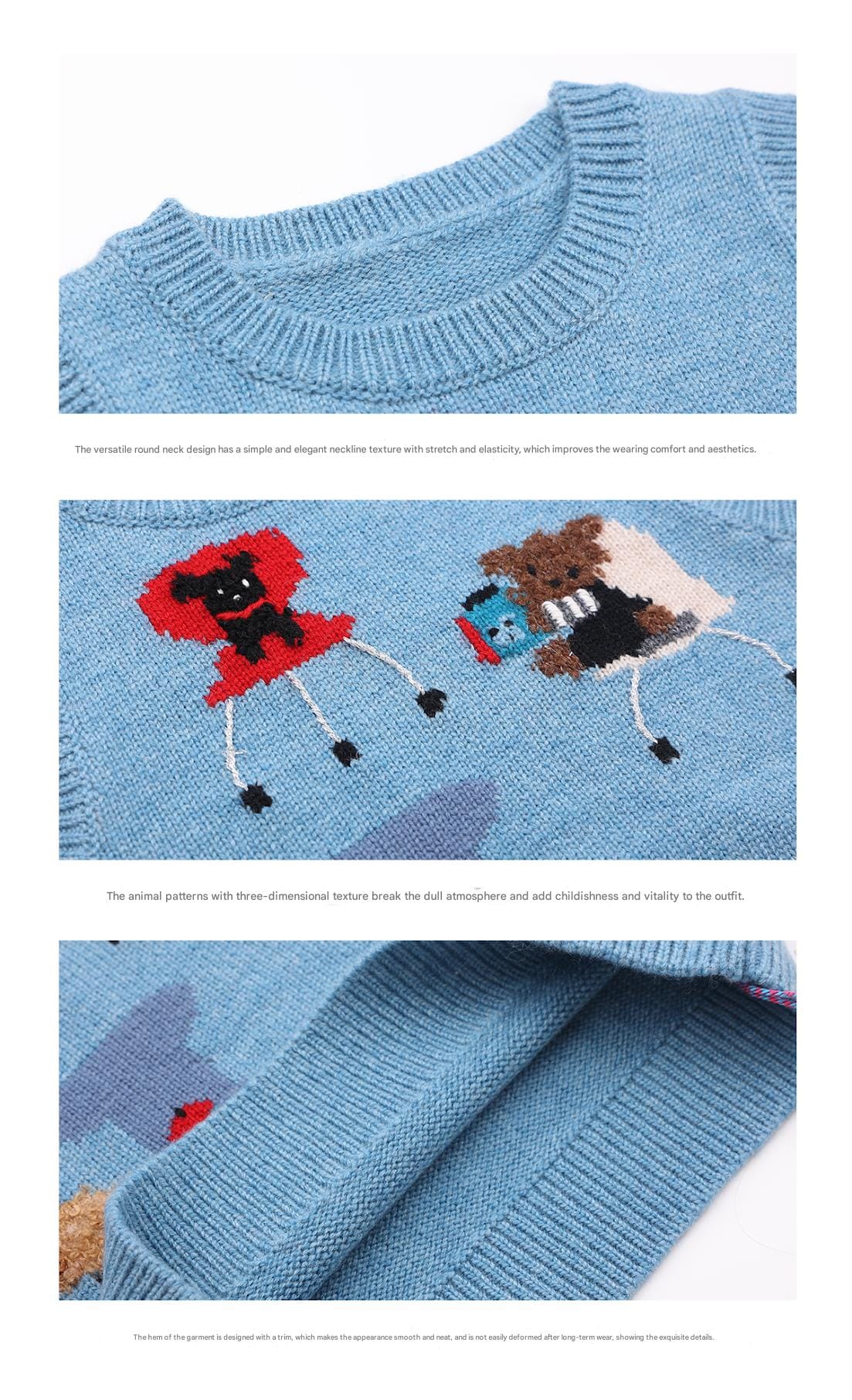 ベスト ベアくまアップリケニットベスト【mh0011288】