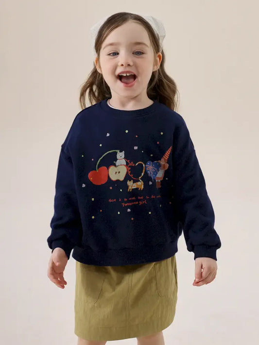 トレーナー・フーディ アニマルプリント長袖スウェットトレーナー【mh0011297】