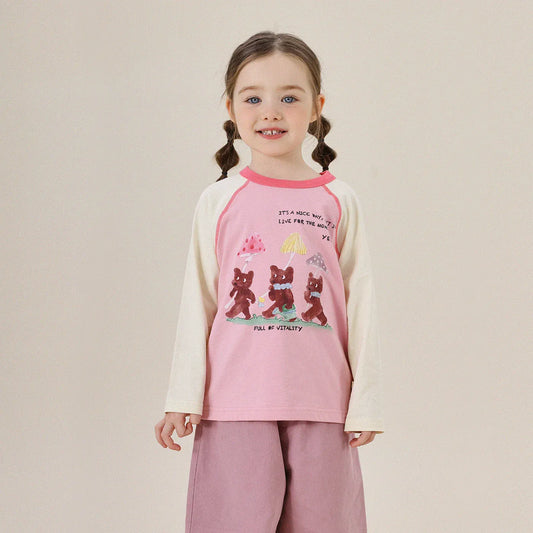 長袖Tシャツ カラフルイラストラグラン長袖Tシャツ【mh0011292】