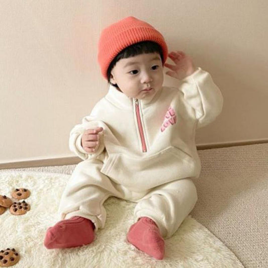 -キッズ セットアップ ロゴ スウェット トップス パンツ【mh0000201】 - mamahalo shop - 長袖セットアップ - べビー服 - 子供服 - 男の子 - 女の子