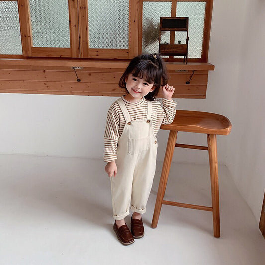 -キッズ デニム オーバーオール【mh0000549】 - mamahalo shop - オーバーオール - べビー服 - 子供服 - 男の子 - 女の子