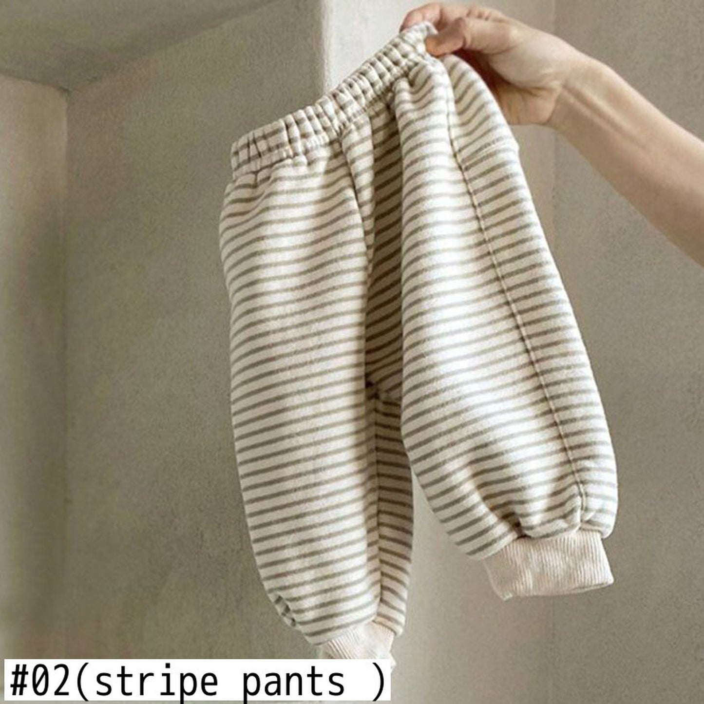 -ベビー ボーダー 無地 スウェット パンツ【mh0000197】 - mamahalo shop - ロングパンツ・スウェットパンツ - べビー服 - 子供服 - 男の子 - 女の子