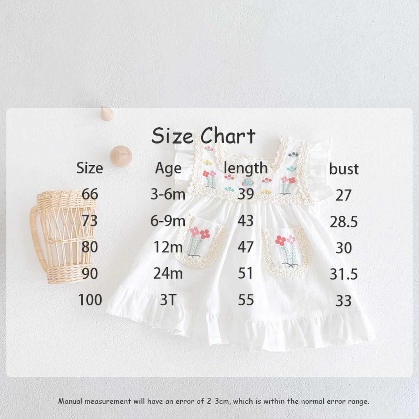 -☺︎ ベビー フラワー 刺繍 レース ノースリーブ ワンピース - mamahalo shop - ノースリーブワンピース - べビー服 - 子供服 - 男の子 - 女の子