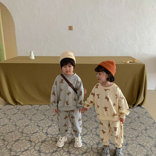 -キッズ セットアップ トレーナー パンツ スウェット【mh0000059】 - mamahalo shop - 長袖セットアップ - べビー服 - 子供服 - 男の子 - 女の子