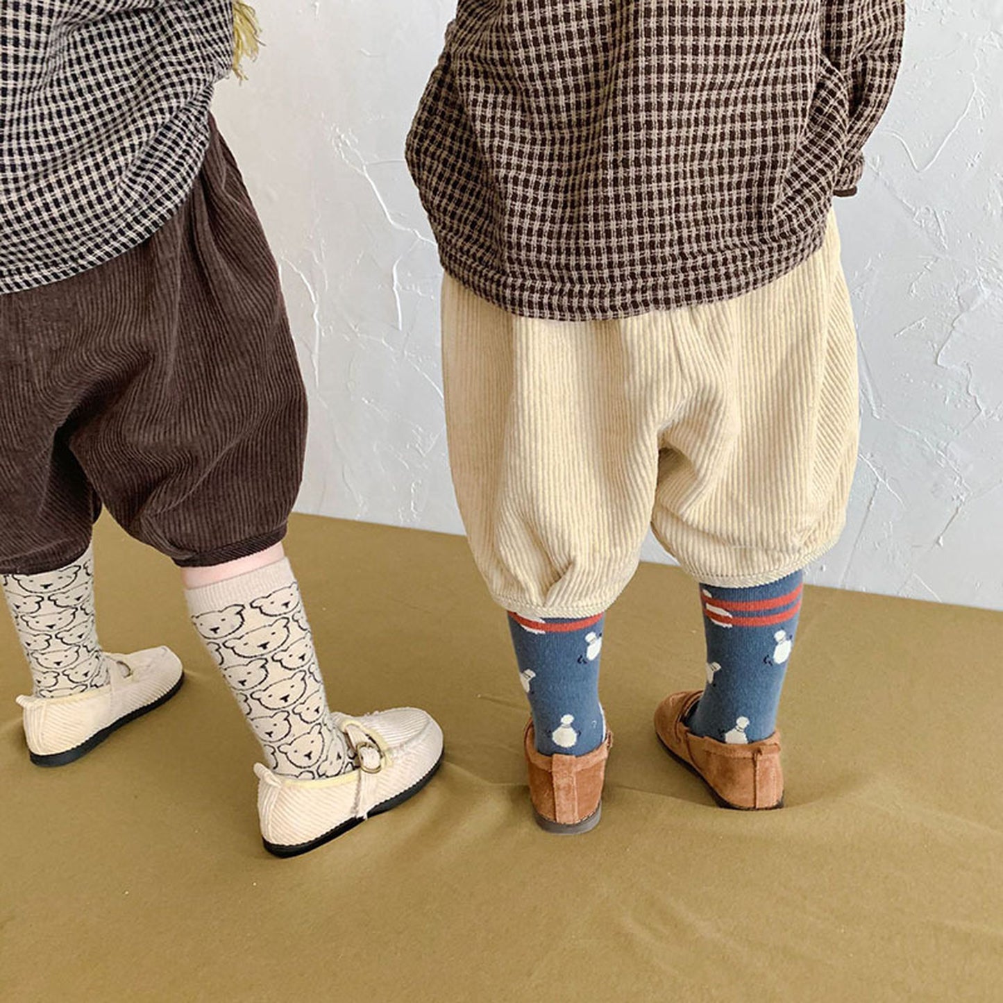 -キッズ コーデュロイ ハーフ パンツ【mh0002513】 - mamahalo shop - ハーフパンツ・ショートパンツ - べビー服 - 子供服 - 男の子 - 女の子