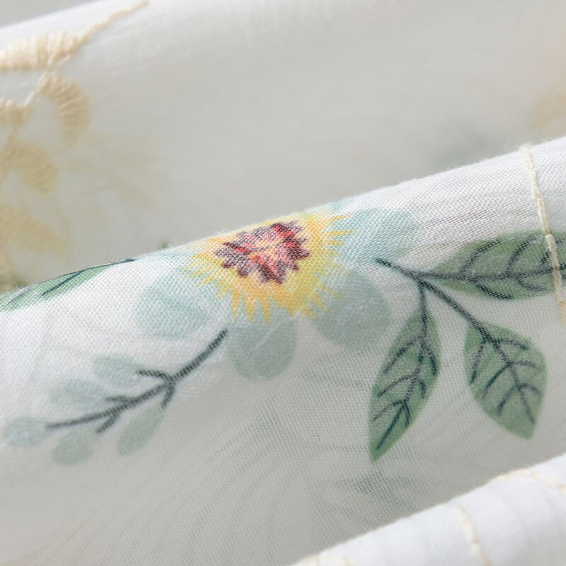 -☺︎ ベビー フラワー 刺繍 半袖 パフスリーブ ロンパース - mamahalo shop - 半袖ロンパース - べビー服 - 子供服 - 男の子 - 女の子