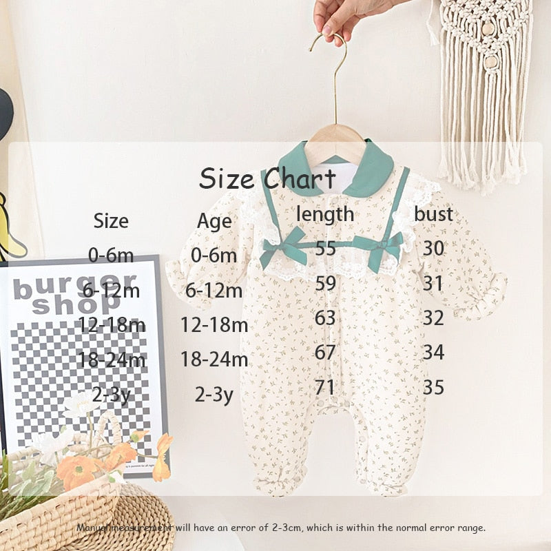 -ベビー レース フラワー フリル アウター ジャンプスーツ【mh0001665】 - mamahalo shop - アウタージャンプスーツ - べビー服 - 子供服 - 男の子 - 女の子