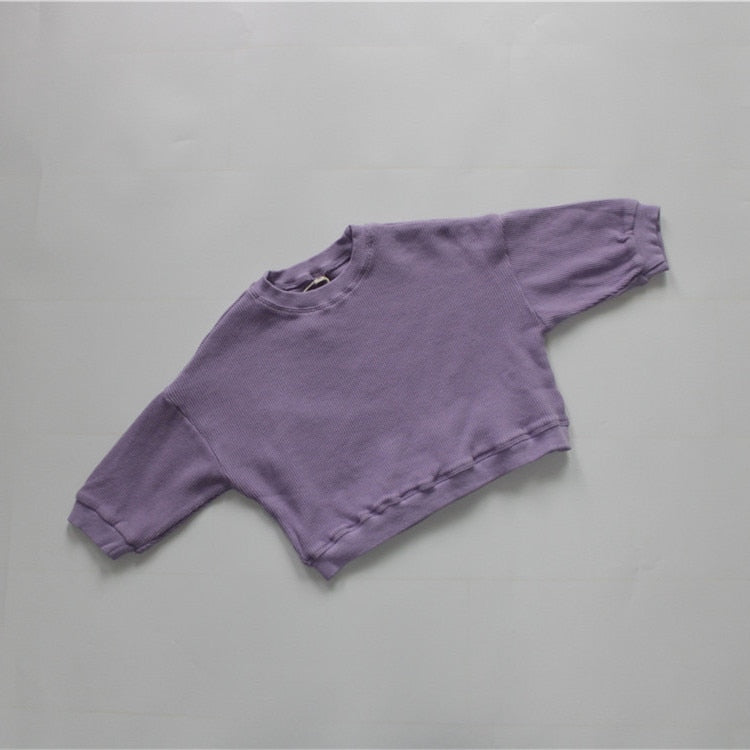 -キッズ ルーズ Tシャツ トップス - mamahalo shop - 長袖Tシャツ - べビー服 - 子供服 - 男の子 - 女の子