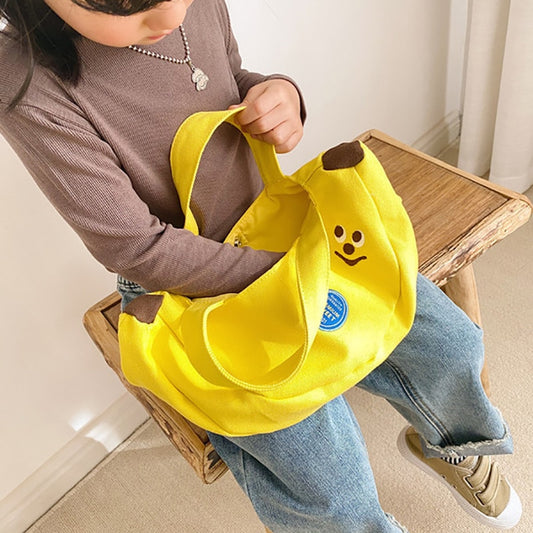 -キャンバス バナナ トートバッグ ショルダーバッグ 鞄 - mamahalo shop - マザーズバッグ - べビー服 - 子供服 - 男の子 - 女の子