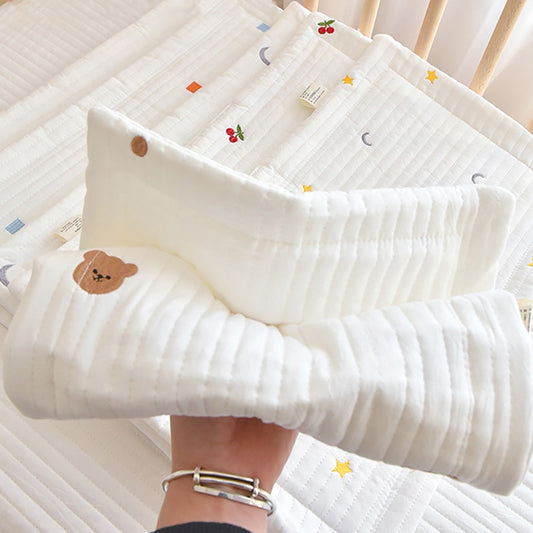 -ベビー キッズ キルティング 刺繍 フラット ピロー 枕 - mamahalo shop - ベビー寝具 - べビー服 - 子供服 - 男の子 - 女の子