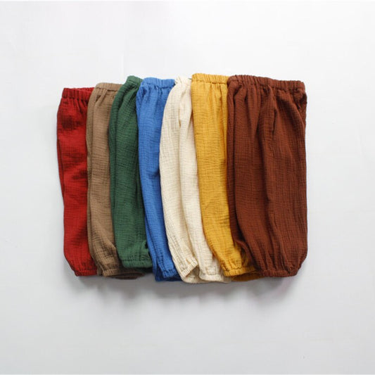 -キッズ コットンルーズ サマーパンツ【mh0000831】 - mamahalo shop - ロングパンツ・スウェットパンツ - べビー服 - 子供服 - 男の子 - 女の子