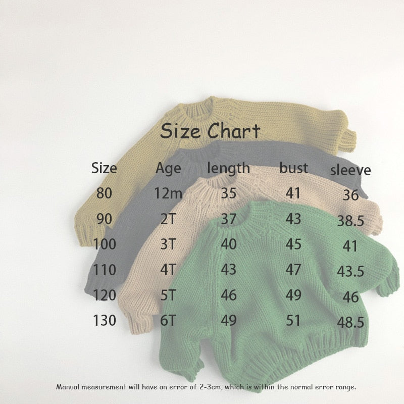 -キッズ ニット シンプル ルーズ セーター トップス - mamahalo shop - ニット・セーター - べビー服 - 子供服 - 男の子 - 女の子