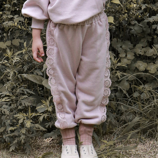 -キッズ レース フリル スウェット シャツ パンツ【mh0001053】 - mamahalo shop - 長袖シャツ・ブラウス - べビー服 - 子供服 - 男の子 - 女の子