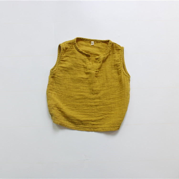 -キッズ ノースリーブ タンクトップ シャツ トップス【mh0000830】 - mamahalo shop - タンクトップ・キャミソール・ノースリーブトップス - べビー服 - 子供服 - 男の子 - 女の子