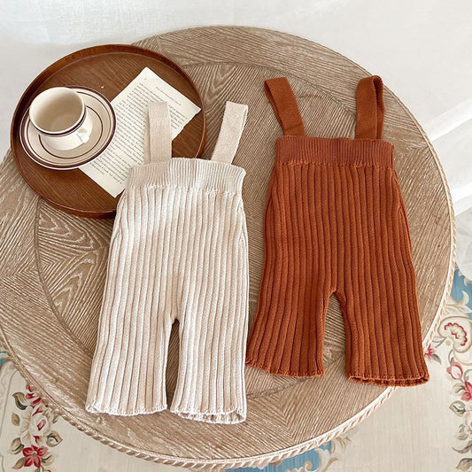 -ベビー キッズ ニット サスペンダー パンツ サロペット - mamahalo shop - サロペットパンツ・サスペンダーパンツ - べビー服 - 子供服 - 男の子 - 女の子