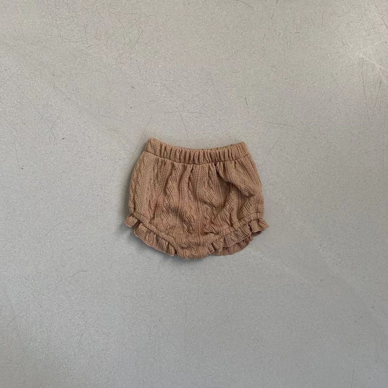 -ベビー ワッフル フリル ブルマパンツ ショートパンツ【mh0001512】 - mamahalo shop - ブルマパンツ - べビー服 - 子供服 - 男の子 - 女の子