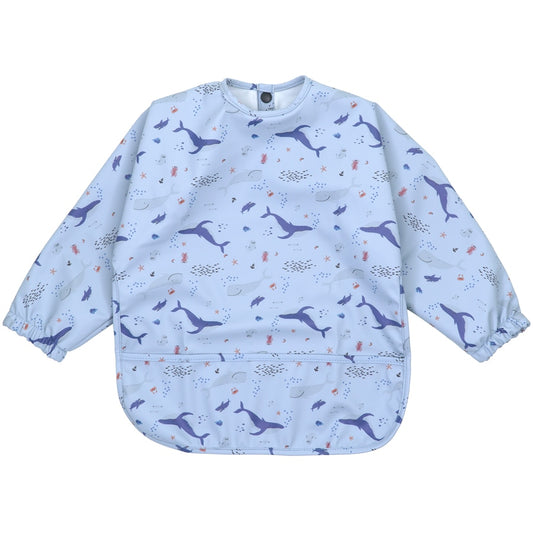 -防水 ベビー ビブ 子供用 長袖 スモック エプロン ポケット付き - mamahalo shop - お食事エプロン - べビー服 - 子供服 - 男の子 - 女の子