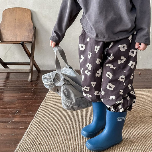 ロングパンツ・スウェットパンツ Dark Gray / 12M 80cm キッズ プリント ルーズ パンツ ズボン【mh0001216】