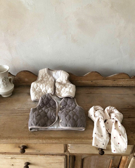 -ベビー キルティング アウター ベスト【mh0000240】 - mamahalo shop - ベスト - べビー服 - 子供服 - 男の子 - 女の子