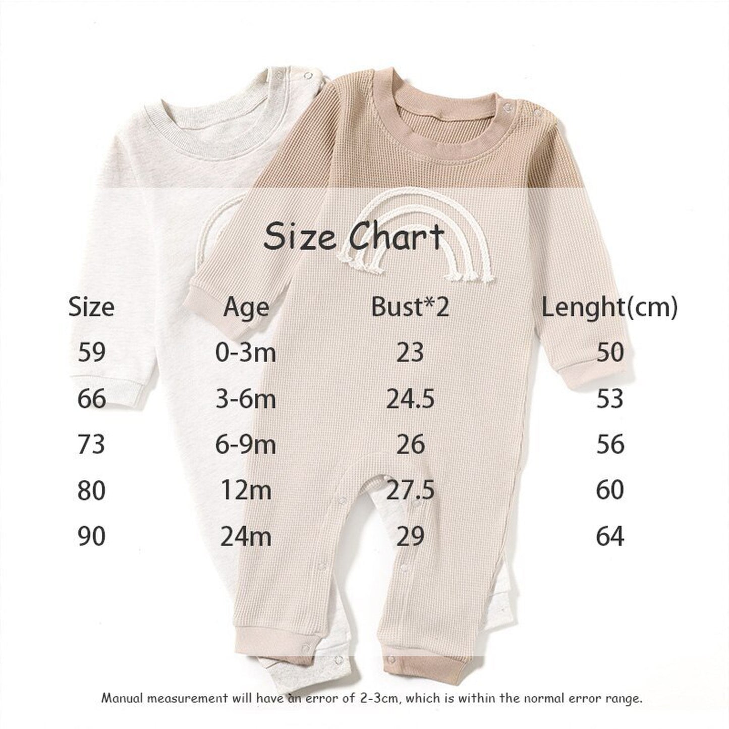 -ベビー レインボー ロンパース【mh0000060】 - mamahalo shop - 長袖ロンパース - べビー服 - 子供服 - 男の子 - 女の子