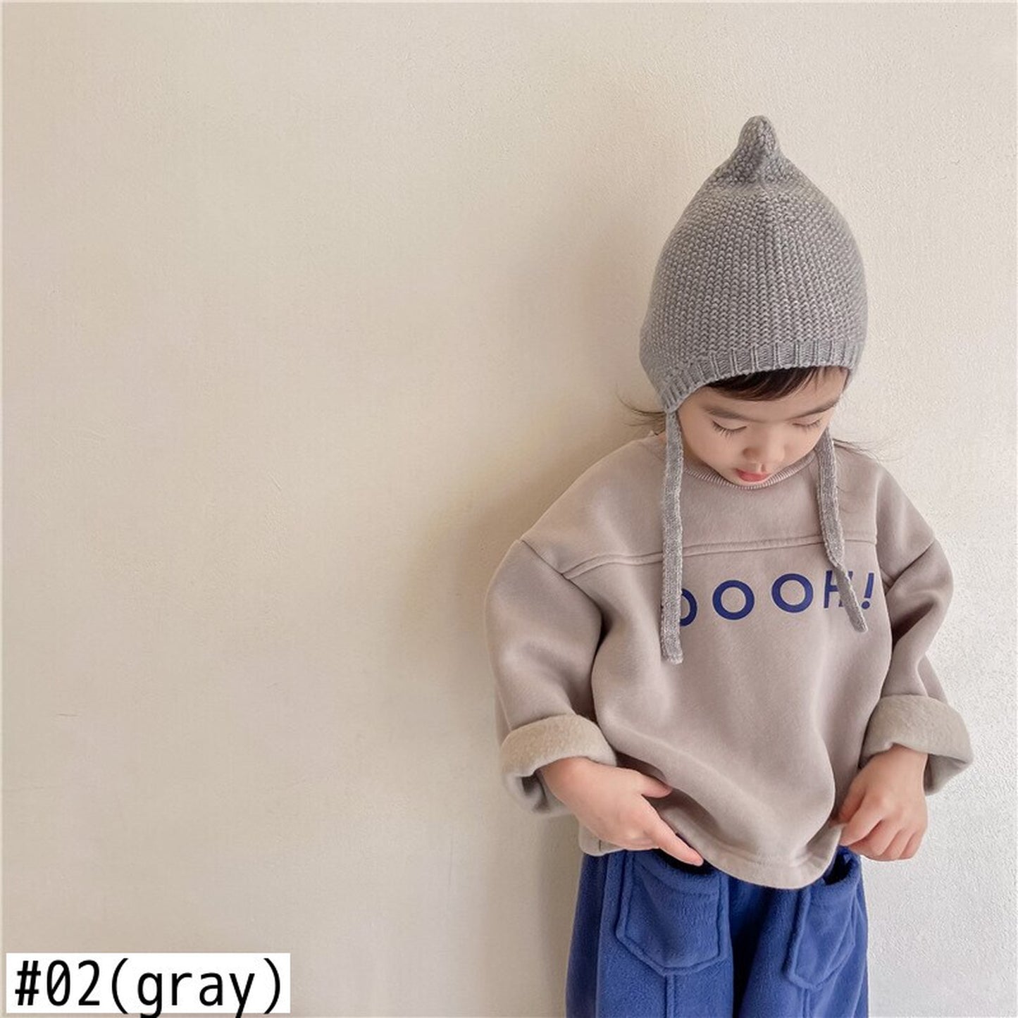 -キッズ レター ロゴ トップス スウェットシャツ【mh0000252】 - mamahalo shop - トレーナー・フーディ - べビー服 - 子供服 - 男の子 - 女の子