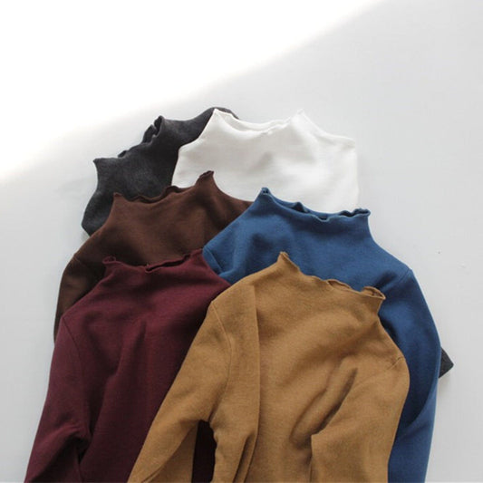 長袖Tシャツ キッズ フリルネック Tシャツ トップス【mh0000213】