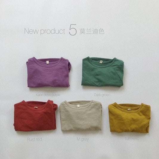 長袖Tシャツ キッズ シンプル 長袖 Tシャツ【mh0000129】