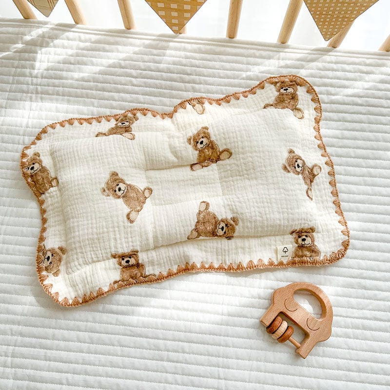 ベビー寝具 bear ベビー お昼寝 枕 ピロー くま ベア レモン ハート チェリー レインボー【mh0001455】