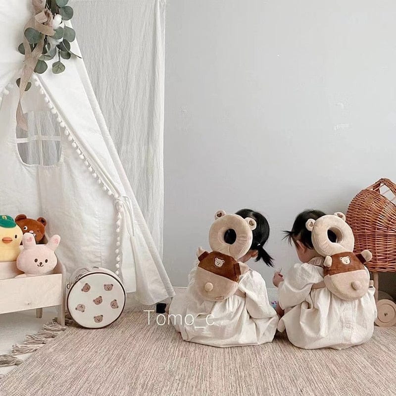 メッセンジャーバッグ ベビー くま ベア 刺繍 バックパック 円形 リュック 鞄【mh0000985】