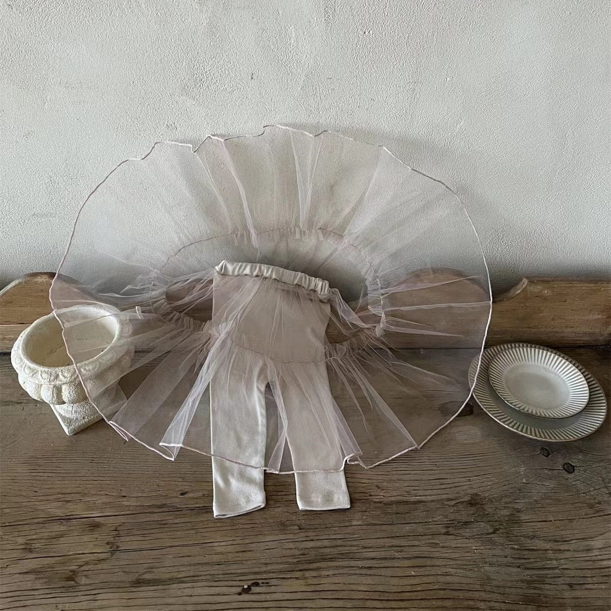 レギンスパンツ Khaki / 9M 73cm / 取り寄せ(7〜21日) ベビー チュチュ チュール スカート ドッキング レギンスパンツ