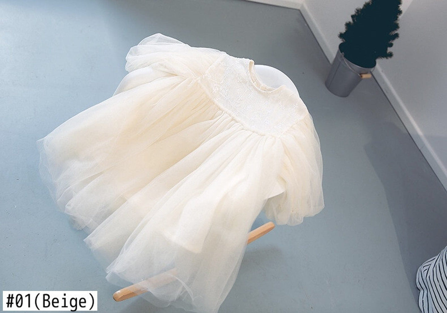 長袖ワンピース ベビー キッズ チュール ドレス ワンピース【mh0000377】