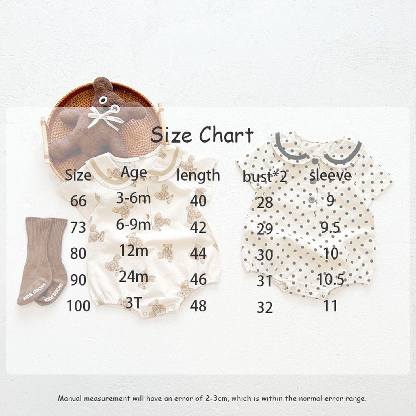 半袖ロンパース ベビー くま みずたま 半袖 ロンパース【mh0000701】