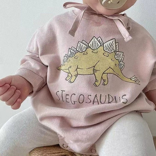 長袖ロンパース ベビー ダイナソー 恐竜 長袖 ロンパース【mh0000961】