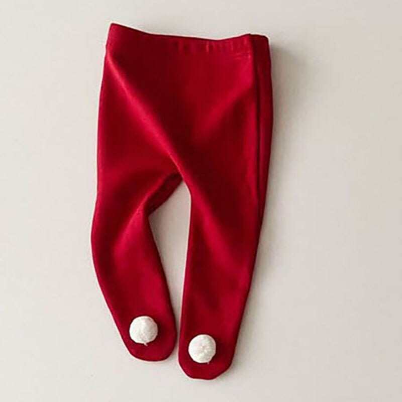 長袖ロンパース Red Leggings / 66cm / 取り寄せ(7〜21日) ベビー クリスマス 長袖 ロンパース とんがり帽子 セット