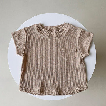 半袖Tシャツ Coffee / 6M/66cm ベビー コットン 半袖 Tシャツ【mh0000063】