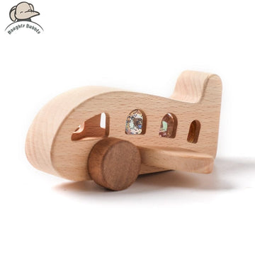 Toy (おもちゃ・木製玩具)etc. Wooden Plane 2 ウッドトイ 木製 おもちゃ 赤ちゃん 模型 飛行機 装飾【mh0001309】