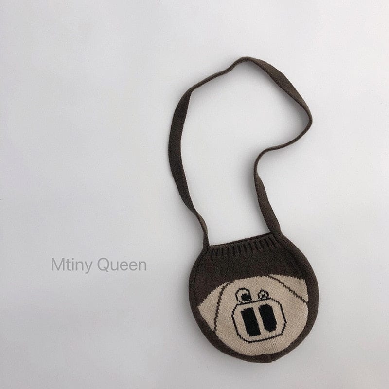 メッセンジャーバッグ color 2 キッズ ニット アニマル メッセンジャーバッグ 鞄 ポシェット【mh0001049】