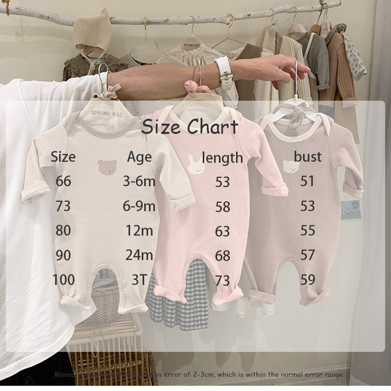 -ベビー くま うさぎ ロンパース 耳帽子 セット【mh0000115】 - mamahalo shop - 長袖ロンパース - べビー服 - 子供服 - 男の子 - 女の子