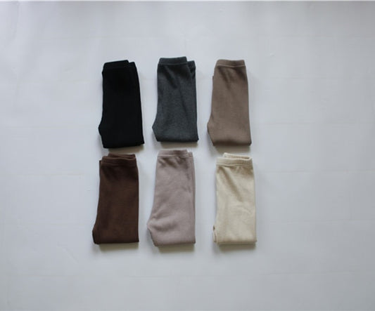 -キッズ リブ レギンス パンツ【mh0000118】 - mamahalo shop - レギンスパンツ - べビー服 - 子供服 - 男の子 - 女の子