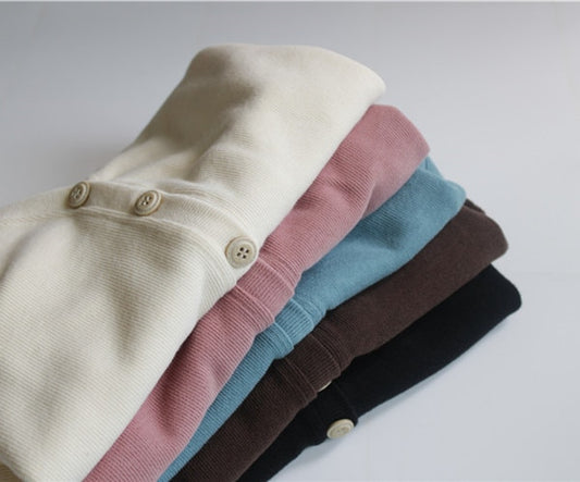 -キッズ ニット カーディガン シンプルベーシック【mh0000120】 - mamahalo shop - カーディガン・パーカー - べビー服 - 子供服 - 男の子 - 女の子