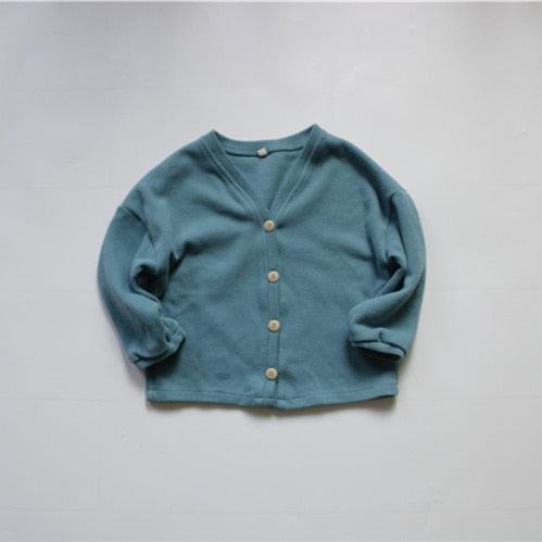 -キッズ ニット カーディガン シンプルベーシック【mh0000120】 - mamahalo shop - カーディガン・パーカー - べビー服 - 子供服 - 男の子 - 女の子