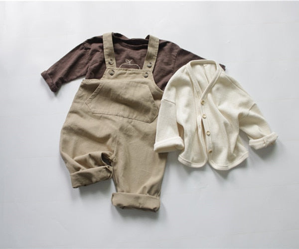 -ベビー キッズ オーバーオール サスペンダ パンツ【mh0000139】 - mamahalo shop - オーバーオール - べビー服 - 子供服 - 男の子 - 女の子