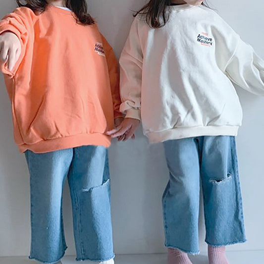 -キッズ レター ロゴ トップス【mh0000150】 - mamahalo shop - トレーナー・フーディ - べビー服 - 子供服 - 男の子 - 女の子