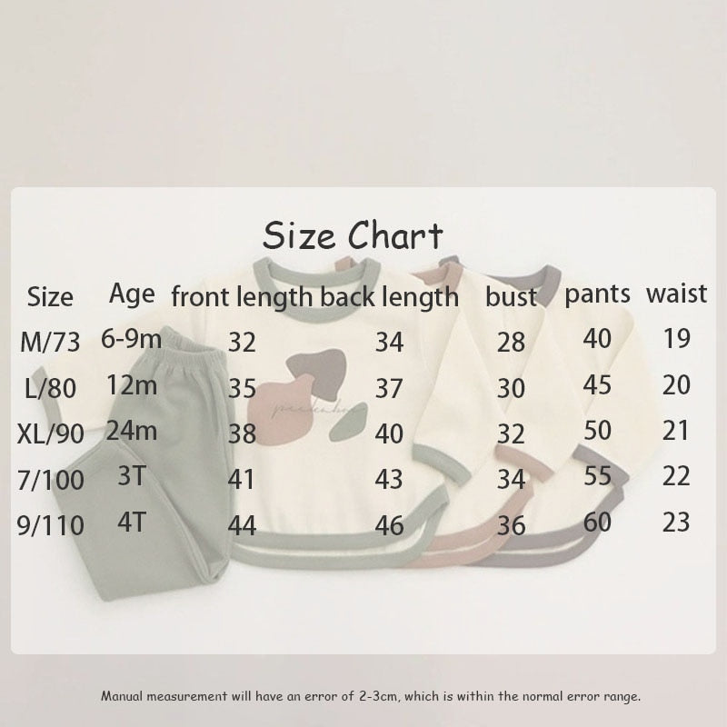 -ベビー キッズ 幾何学 セットアップ 長袖 トップス パンツ - mamahalo shop - 長袖パジャマ - べビー服 - 子供服 - 男の子 - 女の子