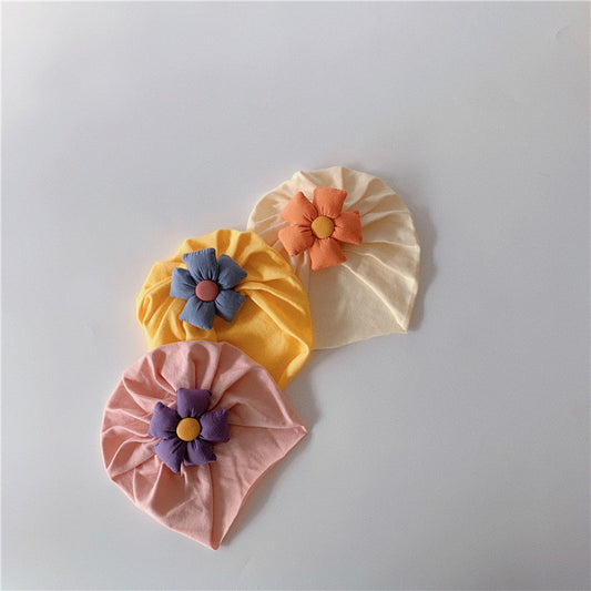 -ベビー フラワー キャップ ターバンハット 帽子【mh0000699】 - mamahalo shop - ベビー用帽子 - べビー服 - 子供服 - 男の子 - 女の子