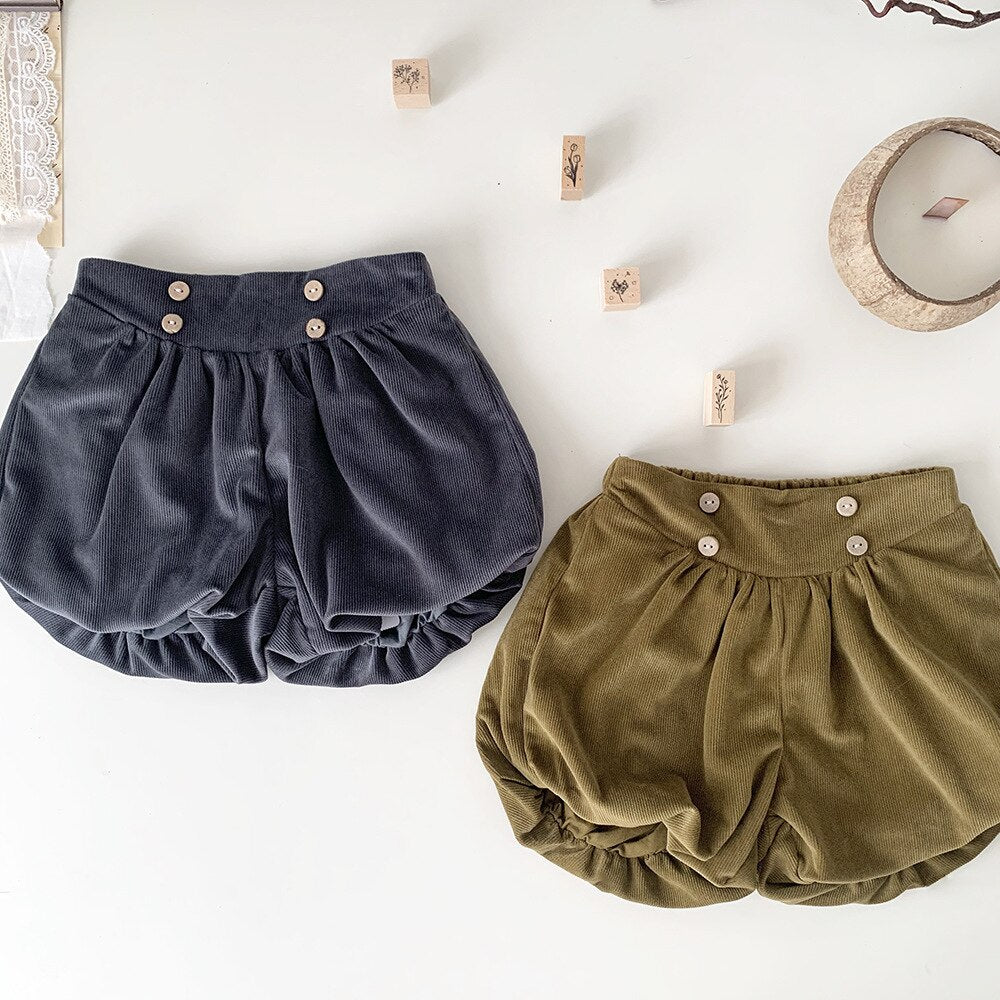 ベビー キッズ コーデュロイ かぼちゃパンツ バルーン ブルマパンツ ガールズ