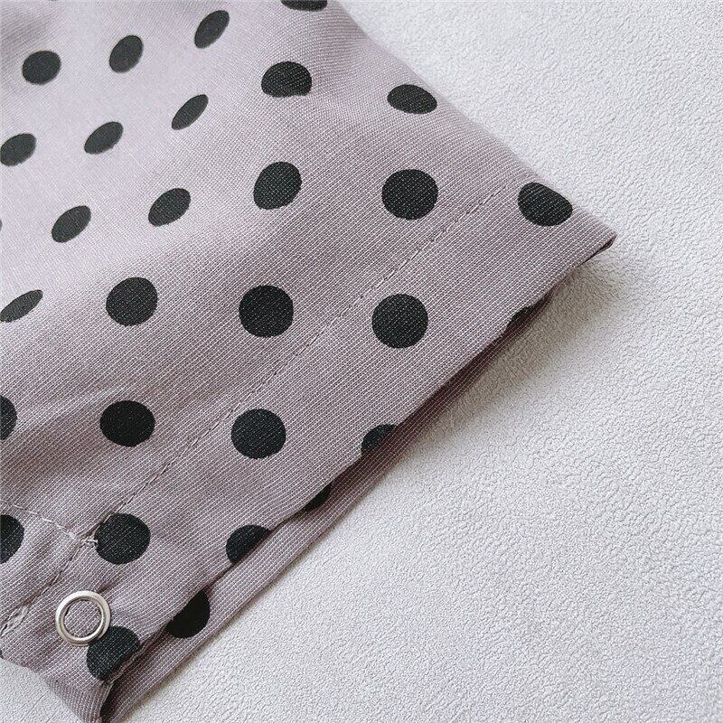 -【国内発送・送料無料】ベビージャンプスーツ ルーズ キャミソールロンパース オーバーオール  水玉ドット 80サイズ - mamahalo shop - ノースリーブジャンプスーツ -  べビー服 - 子供服 - 男の子 - 女の子