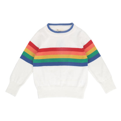 Rainbow Border Knit Sweater レインボー ボーダー ニット セーター【mh0000266】