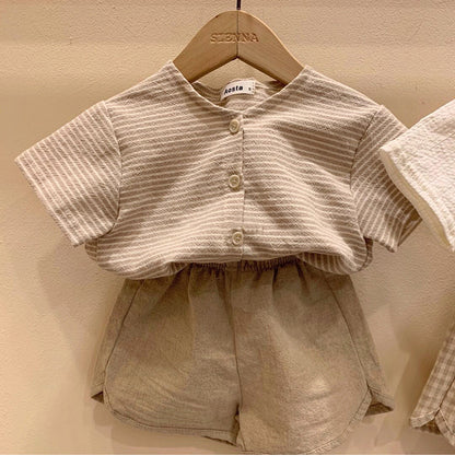 Baby Loose Shorts in Stripes, Checks, and Spots [mh0000873]